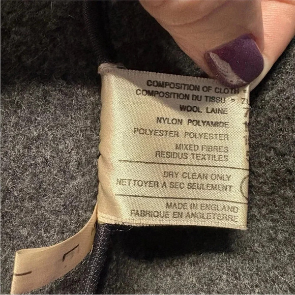 Brooks Brothers Black Wool Car Coat Mens Size Large (SU) - Picture 6 of 6